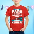 thumbnail image 2 of WERYOUNG T-Shirts Filles Garçons Été Décontracté Fête des Pères Lettre Imprimée Col Rond Manches Courtes T-Shirts Filles Mignons Tee-Shirts, Rouge, 8-9 Ans, 2 of 4