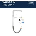 thumbnail image 5 of Grohe 23538A0A Essence XL-Size Vessel Bathroom Faucet, Hard Graphite, 5 of 7