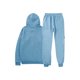 thumbnail image 4 of Ceisia Men's Solid Color Hooded Tracksuit Set with Cargo Pockets for Casual & Sports Wear Light Blue XL Gifts, 4 of 5