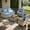 Diamond Blue, variant on XIZZI Patio Furniture 6 Pieces Wicker Furniture Set All-Weather Outdoor Conversation Sectional Sofa Set with Coffee Table and Swivel Chairs for Porch, Navy Blue