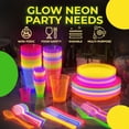 thumbnail image 6 of Exquisite 16 oz Plastic Multicolor Neon Backlight Party Glow Cups, 120 Pieces, 6 of 6