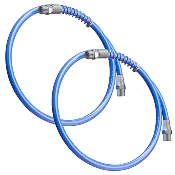 2Pc Professional Grease Guns Hose Flexible Non Twist for Industrial Application