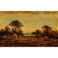 thumbnail image 2 of Ralph Albert Blakelock 18x13 Gold Ornate Wood Frame and Double Matted Museum Art Print Titled - Indian Encampment, 2 of 4