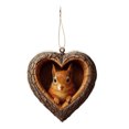 thumbnail image 1 of Adornos navideños de animales del bosque, adornos acrílicos 2D de zorros, águilas y pájaros, colgantes del bosque para decorar el árbol de Navidad y fiestas en casa, 1 of 7