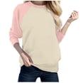 thumbnail image 1 of WEAIXIMIUNG Chemises de Maternité pour Femmes Manches Longues T-Shirt Décontracté Col Rond avec Épaule Assortie, 1 of 9