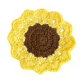 thumbnail image 2 of Protección de la mesa de la montaña de crochet hecha a mano Decoraciones del hogar Decoración de la bosque decorativa de la bebida decorativa para el Marrón de flores, 2 of 8
