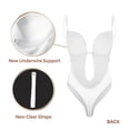 thumbnail image 4 of Shapewear For Women Plus Size Backless Built In Bra Body Seamless With Open Crotch Headdress Top, 4 of 4