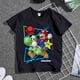 thumbnail image 1 of Camiseta con estampado de dibujos animados de Super Mario Yoshi para niños, camiseta de verano con cuello redondo, vestido familiar, regalo para padres e hijos, bonito y divertido zhangmengya LED, 1 of 2