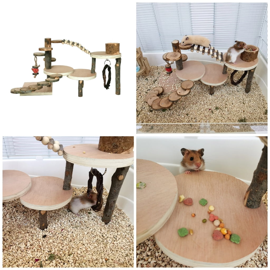 Exercise Hamster Swing and Climbing Toy Funny Hamster Ladder Toy Creating Stimulating to Keep Active