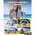 thumbnail image 6 of KFFKFF Beach Tent Sun Shelter for 3 People, UPF 50+ Sun Protection, Portable Canopy with Carry Bag & Ground Stakes, Lightweight and Simple Setup for Camping, Fishing, Outdoor Picnics, 6 of 9