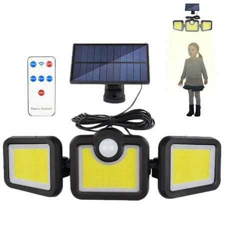 

Younar Solar Motion Lights Outdoor Motion Sensor Outdoor Lights LED High Brightness Security Flood Lights with 3 Adjustment Heads portable