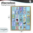 thumbnail image 4 of Stupell Industries Contemporary Animal Alphabet in Blue Gold Floating Frame Canvas Art, 17 x 21, by Carla Daly, 4 of 8