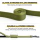 thumbnail image 3 of Correa para perro Fida Heavy Duty de 1,5 m con 2 asas acolchadas, color verde, 3 of 7
