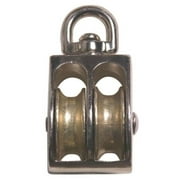 Ben-Mor 73734 Zinc Swivel Eye Pulley, Double, 1-1/2"