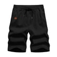 thumbnail image 4 of kamemir Men Shorts Cargo Mens Casual Twill Cargo Shorts Cotton Drawstring Classic Cargo Stretch Short(Black,XXL), 4 of 6