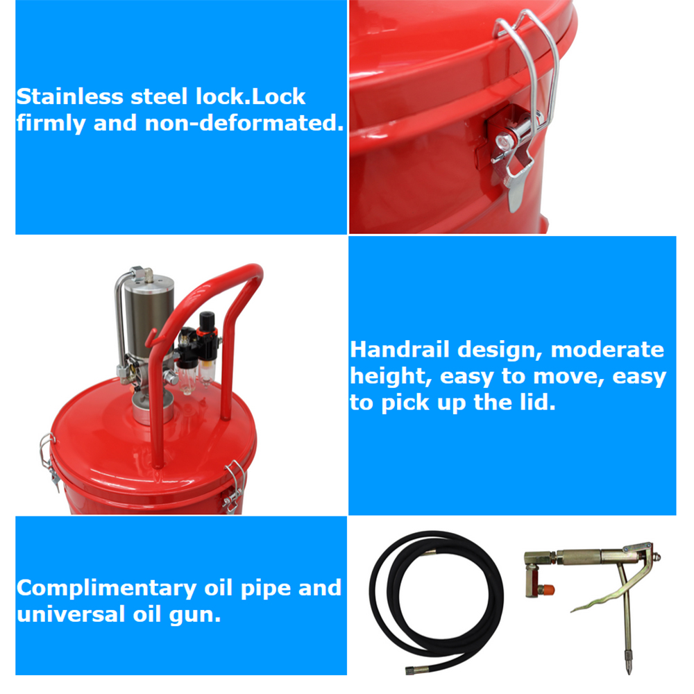 10 Gal Pneumatic Grease Injector Grease Pump Lubrication Grease Pump Air Operated Grease Pump