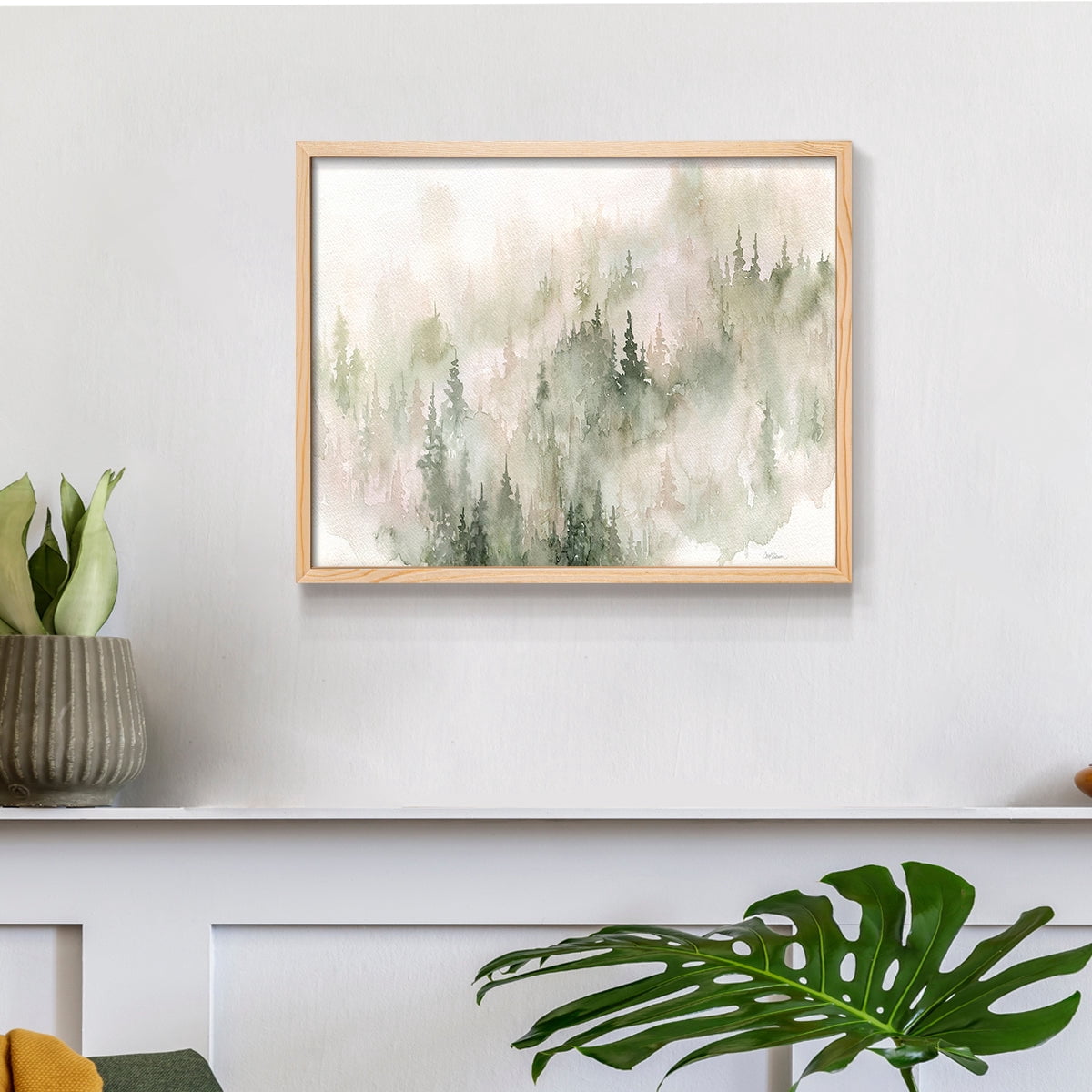 Misty Mountain Sides by Carol Robinson - Restickable Framed Giclée Print