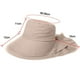 thumbnail image 2 of Sombrero de sol para hombre y mujer, de ala ancha, enrollable, para jardinería, con solapa para el cuello, 2 of 6