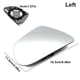 thumbnail image 4 of Lente de puerta resistente a la izquierda del coche de plástico, espejo retrovisor antivaho, reemplazo Exterior de cristal HD para el modelo 3 2017-2021 Inevent VI001674-00B, 4 of 7