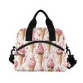 thumbnail image 6 of FORMRS Reusable Lunch Bag for Work School Leakproof Insulated Cooler with Adjustable Shoulder Strap, Pink Ice Cream Pattern, 6 of 6