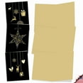 thumbnail image 3 of The Best Card Company 10 Assorted Blank Christmas Notecards Bulk Box Set 4 x 5.12 Inch with Envelopes (10 Designs, 1 Each) Golden Holidays M6723XSB, 3 of 6