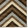 thumbnail image 2 of Linon Roma Chevron Power Loomed Polypropylene 8'x10' Rug in Gray Multi-Color, 2 of 2