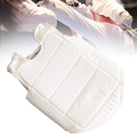 Colaxi Karate Guard Rib Armour, Boxing Chest Body Protector, Taekwondo Vest Protector for Sanda Karate Sports, Kids and Adults XS