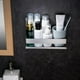 thumbnail image 4 of Estante de almacenamiento para baño hecho de acero inoxidable plateado duradero no poroso, 4 of 5