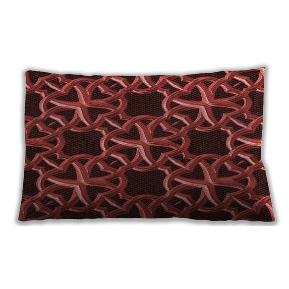 Ahgly Company Outdoor Rectangular Contemporary Lumbar Throw Pillow, 13 inch by 19 inch