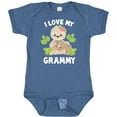 thumbnail image 3 of Inktastic Cute Sloth I Love My Grammy with Green Leaves Boys or Girls Baby Bodysuit, 3 of 5