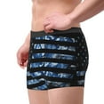 thumbnail image 4 of Fotbe Navy Camouflage American Flag Men’s Total Support Pouch Boxer Briefs, X-Temp Cooling, Moisture-Wicking Underwear, Regular, Long-leg and Trunk-XX-Large, 4 of 9