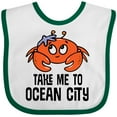 thumbnail image 3 of Inktastic Ocean City Maryland Cute Crab Boys or Girls Baby Bib, 3 of 4