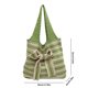 thumbnail image 5 of Bolso tejido A rayas Ganchillo Cgtredaw para Comestibles mano Mujer Gran capacidad, 5 of 9