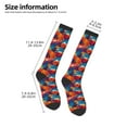 thumbnail image 5 of Balery Colorful Hawaii Palms Printed Novelty Socks Men's Women's Crew Socks Sports Socks Knee High Socks Cotton Socks Quirky and Cool Socks, 5 of 9