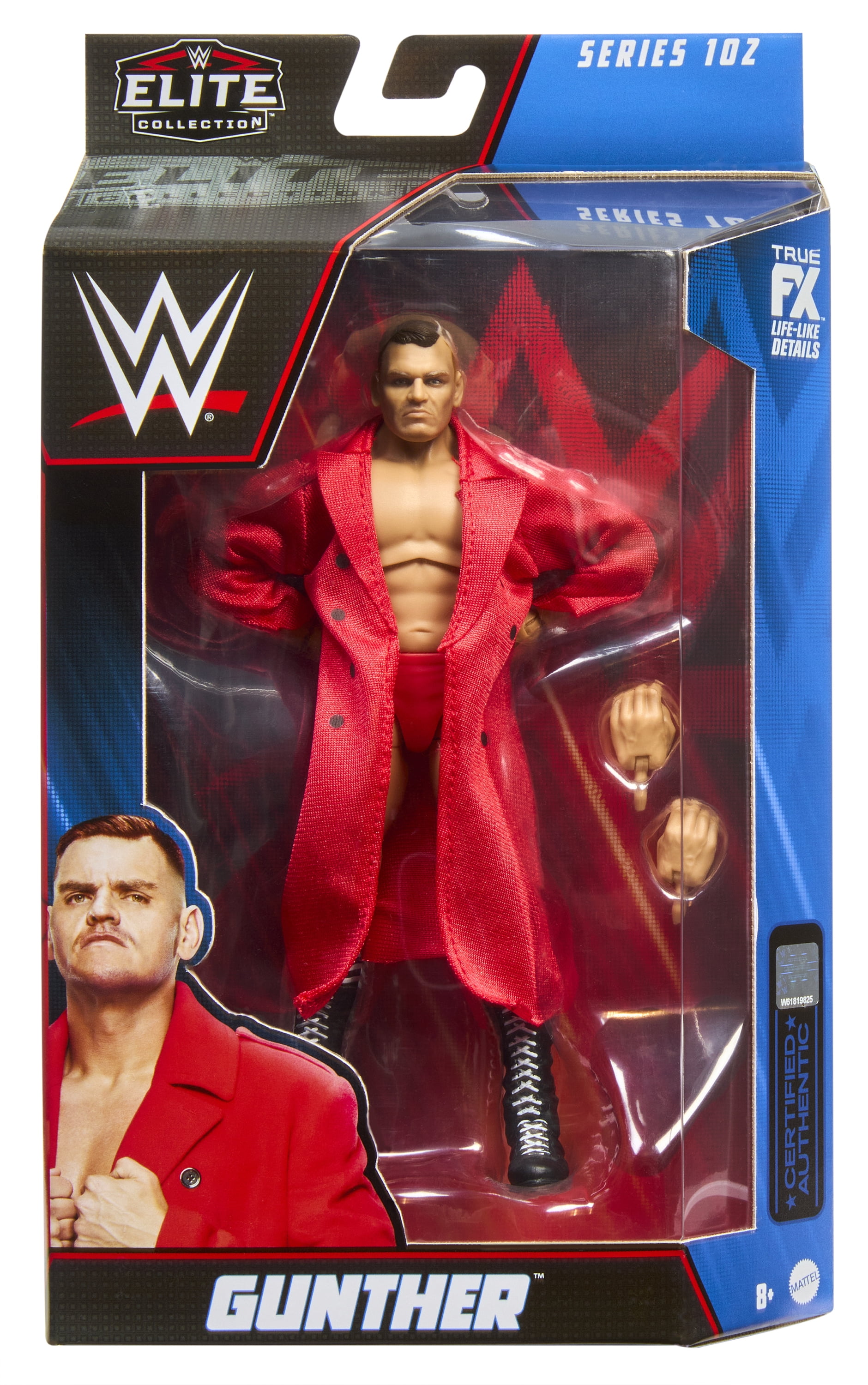 WWE Elite Collection Gunther Action Figure with Accessories, Posable Collectible (6-inch)
