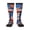 2 Black-1, variant on Women's Knee High Socks Flag Thin Blue Line Flag Outdoor Casual Tube Socks