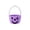 B003- Purple, variant on Purple Rope Storage Basket, Trick Or Treat Basket, Halloween Gift Basket, Halloween Party Favors for Student, 9X8X8 Inch Jack O Lantern Pumpkin Woven Tote Bag, Multi-Functional
