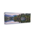 thumbnail image 3 of Stupell Industries Outdoor Lake House Landscape Autumn Fir Trees Photography, 40 x 17, Design by Lori Deiter, 3 of 5