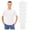White, variant on BILLIONHATS 6 Pack Men's Solid Colors Cotton T-Shirts Short Sleeve Lightweight Tees, Bulk (Navy Blue, 2X-Large)