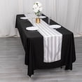 thumbnail image 4 of BalsaCircle 12x108 in White Stripes Satin Table Runner Wedding Party Linens Events Reception Decorations Supplies, 4 of 8