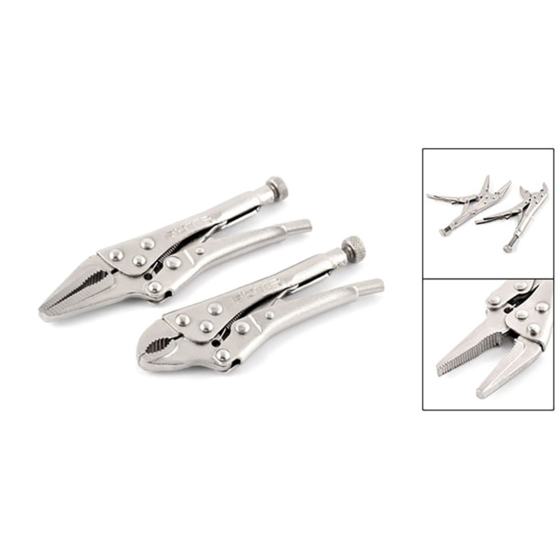Extra Long Nose Locking Pliers Mole Grips Fully Adjustable Total length 15" 