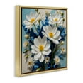 thumbnail image 4 of Stupell Industries Magnolias & Blue Florals Plants & Flowers Painting Gold Floater Framed Canvas Art Print Wall Art, 25 x 25, 4 of 10