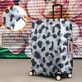 thumbnail image 4 of Blue and Dark Blue Leopard Pattern Luggage Cover Fashion Suitcase Cover Baggage Covers Fit 25-28 Inch Luggage (Go Travel), 4 of 5