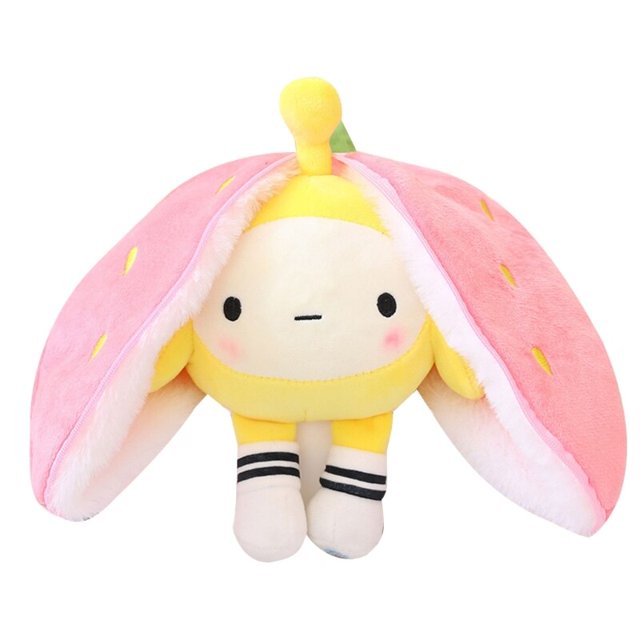 Animal de peluche Pudsy fresa juguete para niños pequeños, figura de juguete suave para niña y niño, E65D