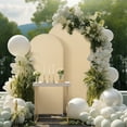 thumbnail image 2 of Acekid 2pcs Wedding Arch Cover, 5.9ft+6.6ft Round Top Chiara Backdrop Cover, Spandex Wedding Arch Stand Covers for Birthday Party Banquet Decoration, 2 of 6