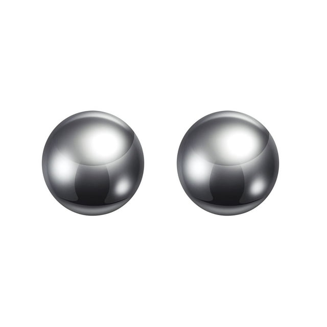 Unique Bargains Boules de Précision 26mm Diamètre G10 Boule en Acier Chromé pour Roulements, Argent 2 Pack