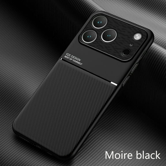for iPhone 17 Pro Case, Luxury Ultra Slim with Magnetic Matte Dual Layer Shockproof Bumper Frame Drop Protection Hybrid Phone Case Cover for iPhone 17 Pro, Black