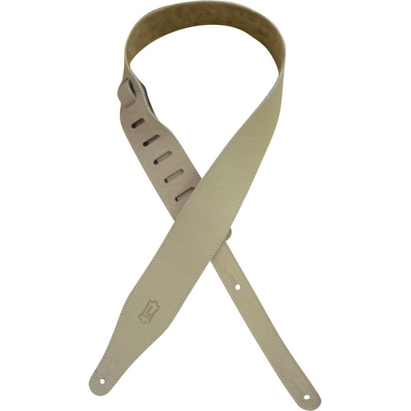Levy's M17BLS-BUF 2 1/2" Texas Steer Hide Pebbled Guitar Strap, Buff