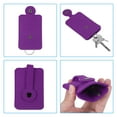 thumbnail image 4 of Felt Pullout Key Case Car Key Organize Pouch with Drawstring for Home Office Car Key, Purple, 4 of 5