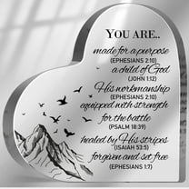 Inspirational Gifts for Women Christian, Religious Gifts Faith Gifts for Mom Sister Friend, Christian Home Desk Decor, Encouragement Presents Acrylic Heart Keepsake